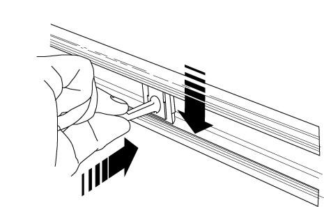 Toolflex Alu-Schiene 50 cm mit blauen Endstücken