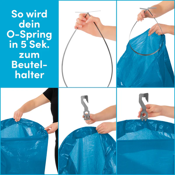 O-Spring Beutelhalter Größe M für Beutelgrößen 10-30 Liter